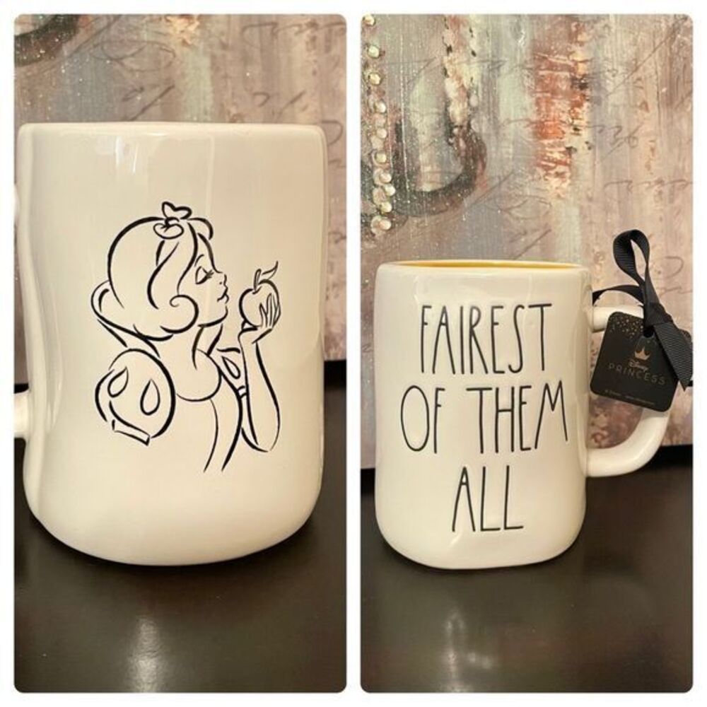 Rae Dunn Disney FAIREST OF THEM ALL Double Sided Mug